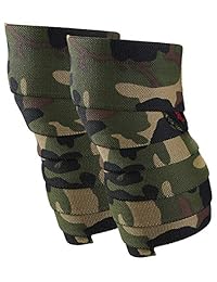 Harbinger Red Line 78-Inch Knee Wraps for Weightlifting (Pair)