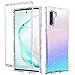 GUAGUA Samsung Galaxy Note 10 Case Crystal Clear Glitter Bling Cover for Girls Women 3 in 1 Hybrid Shockproof Protective Phone Cases for Samsung Galaxy Note 10 5G 6.3-inch (2019 Release) Transparent