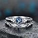 GuGio Women Fashion Double Layer Rhinestone Ring Knuckle Ring Rings