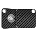 Tile Mate Skin - Black Carbon Fiber Premium Skin by Aretty (2 - Pack)