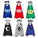 6 Sets Kids Masks Capes Superhero Costume Birthday Party Supplies for Girls Boys