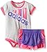 Adidas Baby Girls' Bodysuit and Short Set