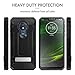 Motorola Moto G7 Power Case, Evocel [Explorer Series Pro] Premium Full Body Case with Glass Screen Protector, Belt Clip Holster, Metal Kickstand for Motorola Moto G7 Power (XT1955), Black
