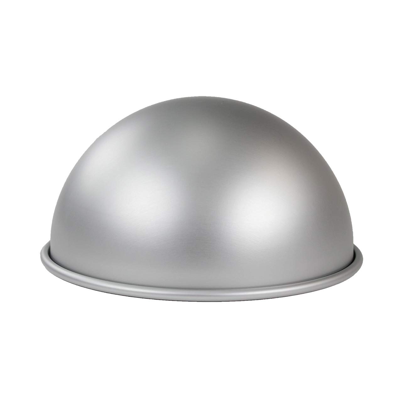 PME BALL084 Aluminum Ball/Hemisphere Pan, 8 x 4-Inch Anodised Aluminium Cake Tin, Silver