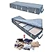 OUNONA 53L Foldable Clothes Storage Bags Under Bed Storage Containers Space Saver Storage Bag Organizer Box with Windows
