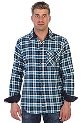 Gioberti Men's 100% Cotton Brushed Flannel Plaid