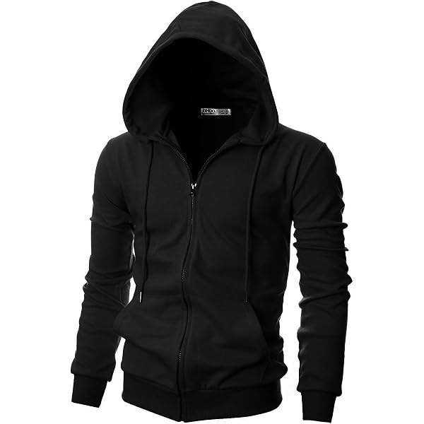 Q&Y Men's Hipster Zipper Hoodie - Long Full-Zip Pullover With Side Zippers, Hip Hop Style - View #6