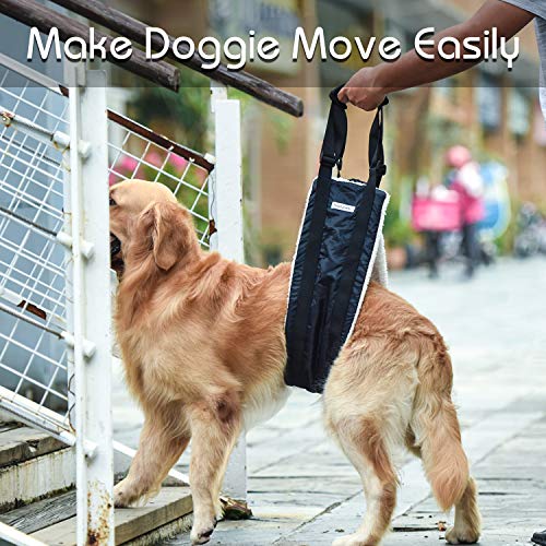 Petslucent Dog Carrier Sling for Back Legs, Pet Leg Lifter Hip Back Support Help Em Up Harness for Medium & Large Dogs Senior, Injured, Disabled and After ACL Surgery for Canine Aid - Thumbnail 3