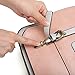 ECOSUSI Women Briefcase Vintage Crossbody Messenger Bag PU Leather Satchel Purse, Pink