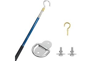 TAROTKIN Attic Ladder Door Pull Down Hook Cord Stair System Parts, Rope with Handle for Attic Extension Ladder Pull Down System Hook Cord Kit Rope Replacement