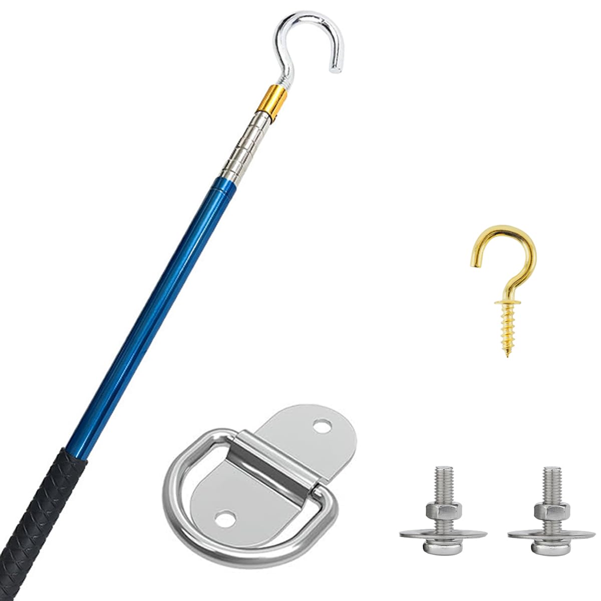 Photo 1 of TAROTKIN Attic Ladder Door Pull Down Hook Cord Stair System Parts, Rope with Handle for Attic Extension Ladder Pull Down System Hook Cord Kit Rope Replacement
