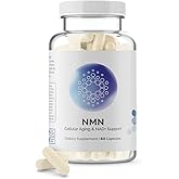 InfiniWell NMN Supplement - NAD+ Supplement Alternative with Resveratrol & Pterostilbene - Supports NAD+ Production - Anti Aging Support for Brain, Heart & Digestion (60 Capsules)