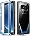 Galaxy Note 8 Case, Poetic Guardian [Scratch Resistant Back] [360 Degree Protection] Full-Body Rugged Clear Hybrid Bumper Case with Built-in-Screen Protector for Samsung Galaxy Note 8 Black/Blue