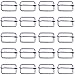 BoNaYuanDa 30pcs Metal Sliding Bar Triglides Wire-formed Roller Pin Buckles Handbag Strap Adjuster