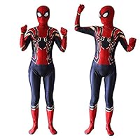 Unisex Lycra Spandex Zentai Halloween Cosplay Costumes Adult/Kids 3D Style (Kids-L Red,Blue ...