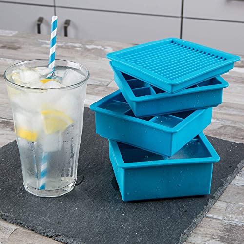 3 Sets Levivo Silikon Eiswürfelform Set in 4 Größen & Motiven, Antihaft Eiswürfelbehälter, Eiswürfelbereiter Semi… – Bild 3