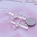 Women Fashion 925 Silver Stud Earings Cross With Zircon