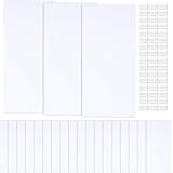 Sosation 6 Pcs Plastic Flat Blank Plate Wall Hole