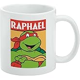 Teenage Mutant Ninja Turtles Raphael Ceramic Coffee Mug, Novelty Gift Mugs for Coffee, Tea and Hot Drinks, 11oz, White