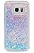 BLLQ S7 Case, Liquid Quicksand Bling Adorable Flowing Floating Moving Shine Glitter Love Heart Hard PC Case for Samsung Galaxy S7 (Bling Heart Light Blue)