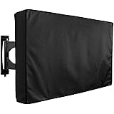 Outdoor TV Cover 50" - 52" - with Bottom Cover - The Weatherproof and Dust-Proof Material with Free Microfiber Cloth. Protect