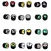 BodyJ4You 24PCS Fake Plugs Non Piercing Earrings Set Magnetic Logo Illusion Cheater Faux Gauges