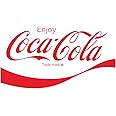 Retro Planet.com - Coca Cola Script Cut Out Vinyl Sticker, 1970s Style, Peel and Stick Decal, Fridge, Cooler, Soda Vending Machine, Laptop, 16 x 9 Inches, Red
