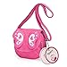 Zicac Butterfly Crossbody Bag Cute Purse with Zipper Pull Little Girls Purses (Pink)