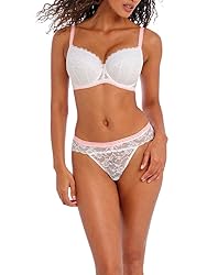 Freya Women's Offbeat Underwire Padded Half Cup White