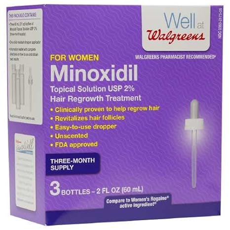 Amazon Com Walgreens Minoxidil Hair Regrowth Treatment For Women