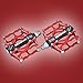 Pair Bicycle Pedal,GEEDIAR Aluminum Alloy Mountain Bike Pedal Super Light Stable Plate (Red) with Free Bike Underwear
