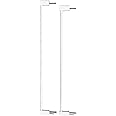 Qdos Safety Designer Gate Extensions for Crystal and Spectrum Pressure Mount Baby Gates | White | Allows for use in wider door openings - Each Extension adds 2.75" to the gate - Includes 2 Extensions