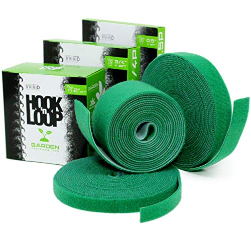 VViViD Hook N’ Loop Self-Adhesive Garden Management Strip 3-Pack Multi Roll Bundle