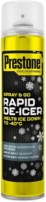 Prestone De-Icer Anti Freeze Spray Car Window -40C 600ml Fast Acting view 1