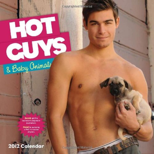 B.o.o.k 2012 Hot Guys and Baby Animals wall calendar<br />DOC