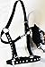 PRORIDER Nylon Equine Horse Halter Lead Rope Noseband Tack Black Bling 606145thumb 2