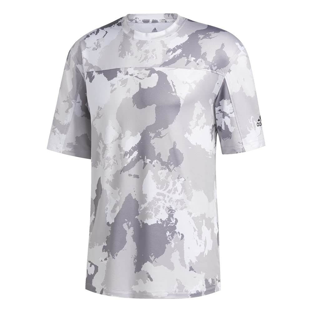 adidas Continent Camo City Tee - Camiseta para hombre, color blanco, talla mediana