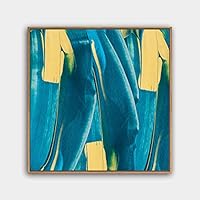 Framed Canvas Wall Art Abstract Canvas Prints Home Artwork Decoration for Living Room,Bedroom - 16x16 inches