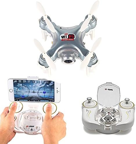 Successory Cheerson CX-10WD-TX Edition with Remote Control 4CH 2.4GHz 6 Axis Gyro FPV Wifi Remote Control RC Real-time Video Fixed-height Mini Drone