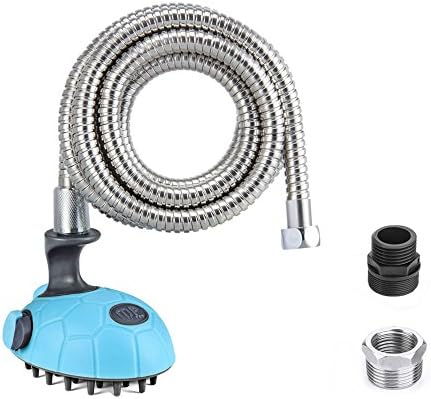 MIU PET Multi-Functional Dog Shower - Bath Massager Handheld Shampoo Grooming Tool for Dogs and Cats with Stainless Steel Hose, Indoor and Outdoor Use