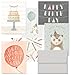 Note Card Cafe Happy Birthday Card Assortment with Gray Envelopes | 36 Pack | Fanciful Birthday Wishes Designs | Blank Inside, Glossy Finish | Bulk Set for Greeting Cards, Occasions, Birthdays