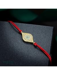 Wistic Hamsa Evil Eye - Pulsera ajustable con cadena de plata para mujeres, hombres, niñas, niños