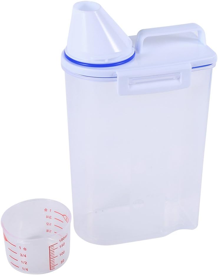 Fdit Pet Food Container Dog Cat Food Storage Set Dry Food Dispenser Easy Pour With Cup