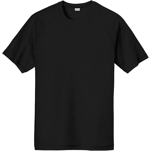 SPORT-TEK Unisex Dry Zone Short Sleeve Raglan T-Shirt Black