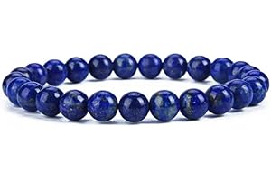 Nathalie Natural Healing Crystal Bracelets For Women/Men, Gorgeous Semi-Precious Gemstones Stretch Beaded Bracelets for Men/W