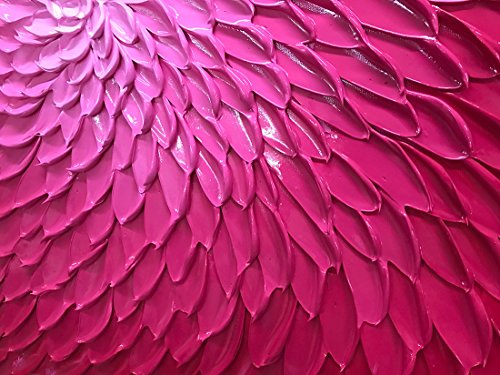 Amei Art Paintings, 24X24 Inch Paintings Oil Hand Painting 3D Hand-Painted On Canvas Abstract Artwork Art Wood Inside Framed Hanging Wall Decoration Abstract Painting (Rose) - Thumbnail 3