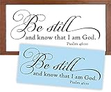 Be Still and Know That I Am God Bible Stencil for Painting Wood Signs, Psalms 46:10, Reusable & Sturdy