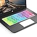 [2Pcs] Keyboard Cover Skin for hp chromebook 14,hp 14 inch Touch-Screen Chromebook Keyboard Cover,hp Chromebook 14-ak,14-ca Series,hp Chromebook 14 G2 G3 G4 G5 Series(Rainbow+Rosegold)