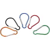 Large Carabiner Clip 4" Aluminum Carabiner Clip Big Spring Snap Key Chain Hook Caribeaner for Outdoor Use Durable Carabeaner Keychain Clip Great for Outdoors Keychains and Gear Organization