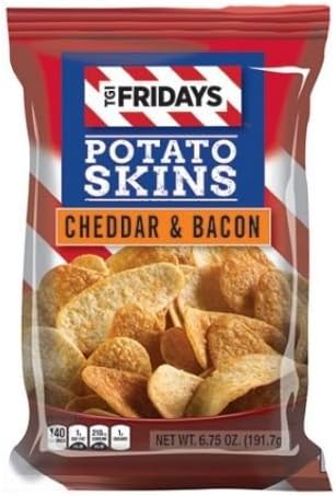 TGI Fridays Cheddar and Bacon Potato Skin, 6.75 Ounce -- 8 per case.